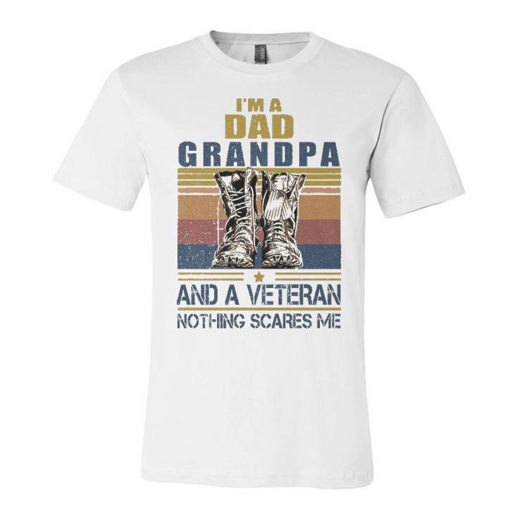 I Am A Dad Grandpa Veteran V2 Unisex Jersey Short Sleeve Crewneck Tshirt