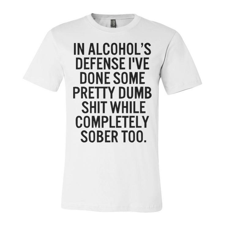In Alcohols Defense Unisex Jersey Short Sleeve Crewneck Tshirt