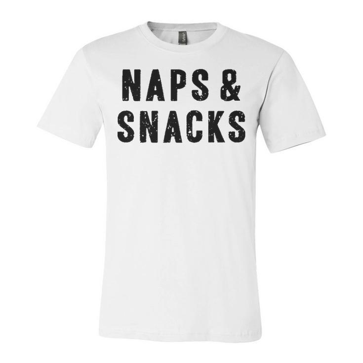 Naps And Snacks Unisex Jersey Short Sleeve Crewneck Tshirt