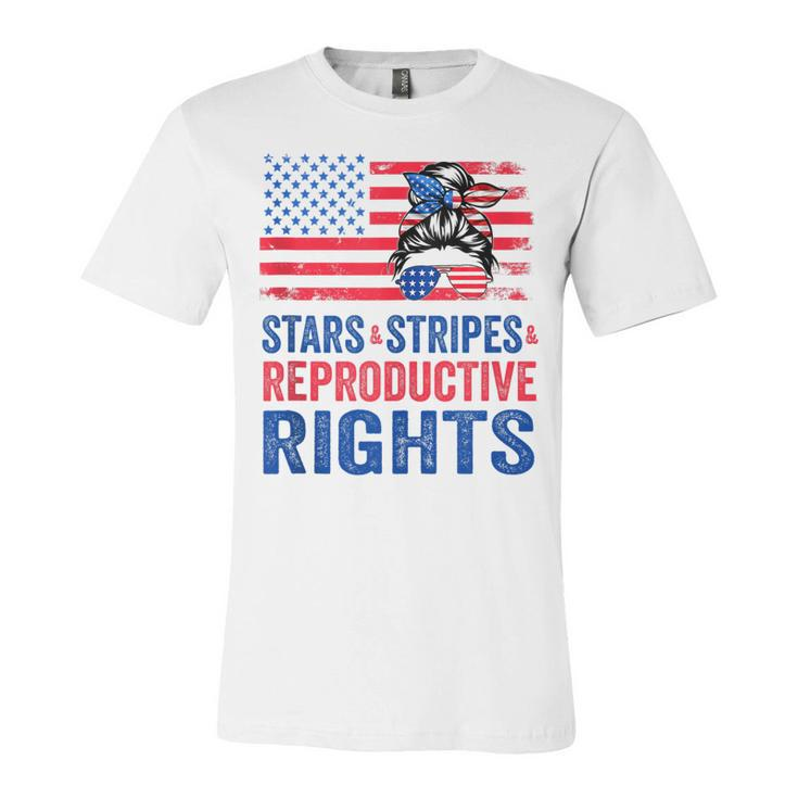 Patriotic 4Th Of July  Stars Stripes Reproductive Right  V2 Unisex Jersey Short Sleeve Crewneck Tshirt