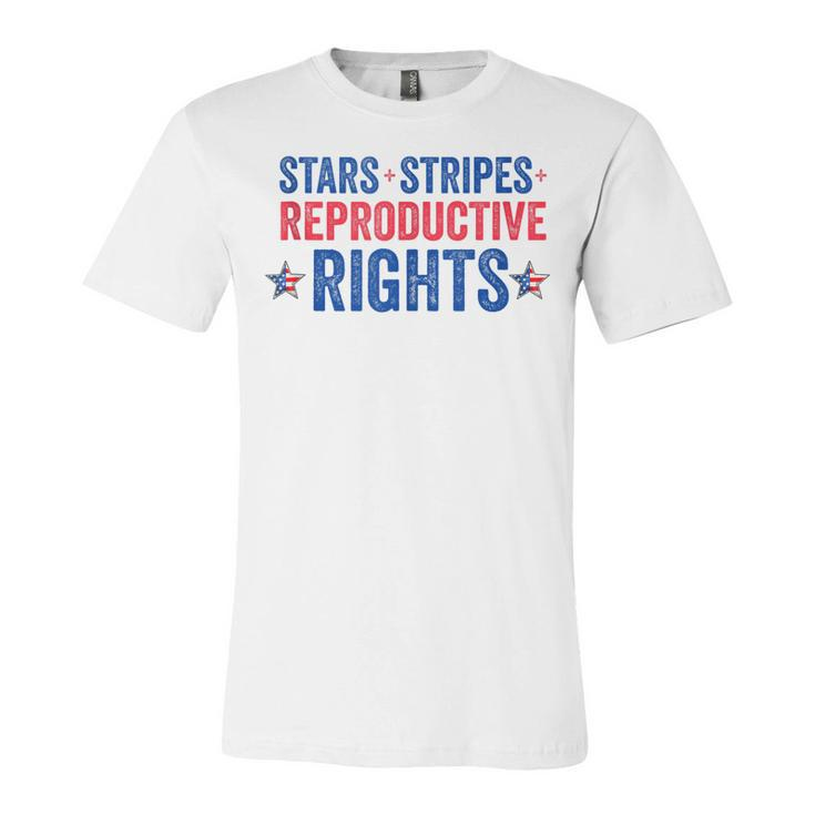 Patriotic 4Th Of July  Stars Stripes Reproductive Right  V5 Unisex Jersey Short Sleeve Crewneck Tshirt