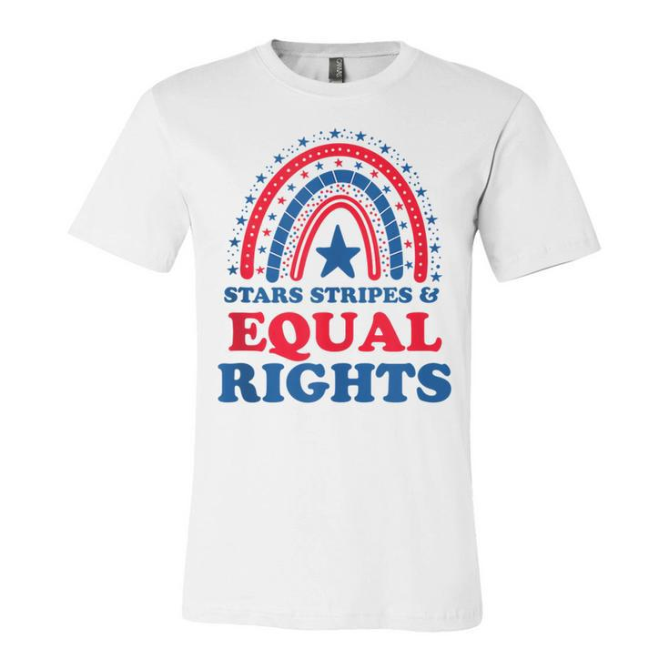 Pro Choice Boho Rainbow Feminist Stars Stripes Equal Rights  Unisex Jersey Short Sleeve Crewneck Tshirt