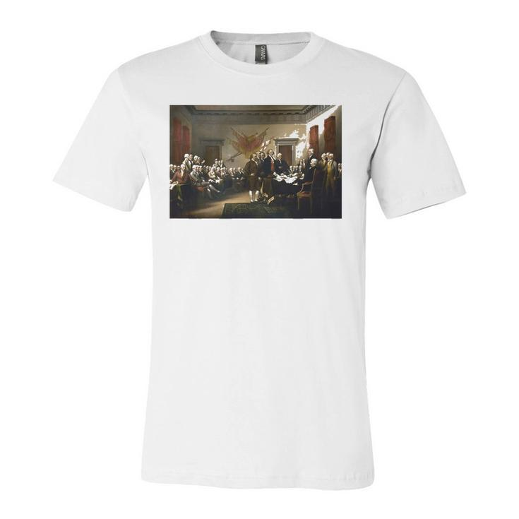 Signing The Declaration Of Independence 4Th Of July Jersey T-Shirt