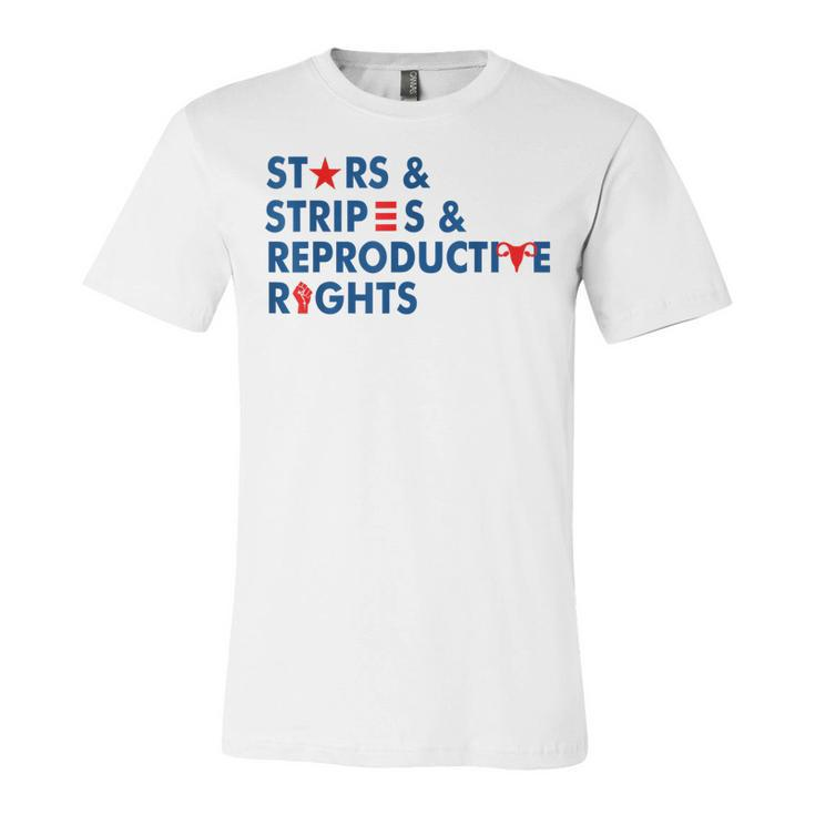 Stars & Stripes & Reproductive Rights 4Th Of July  V5 Unisex Jersey Short Sleeve Crewneck Tshirt