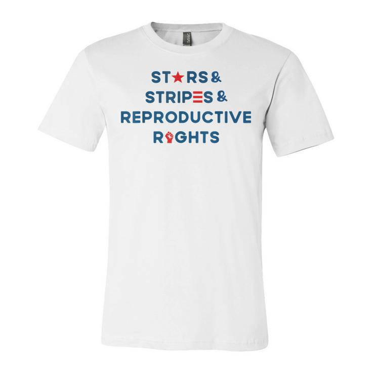 Stars Stripes Reproductive Rights 4Th Of July American Flag  V3 Unisex Jersey Short Sleeve Crewneck Tshirt