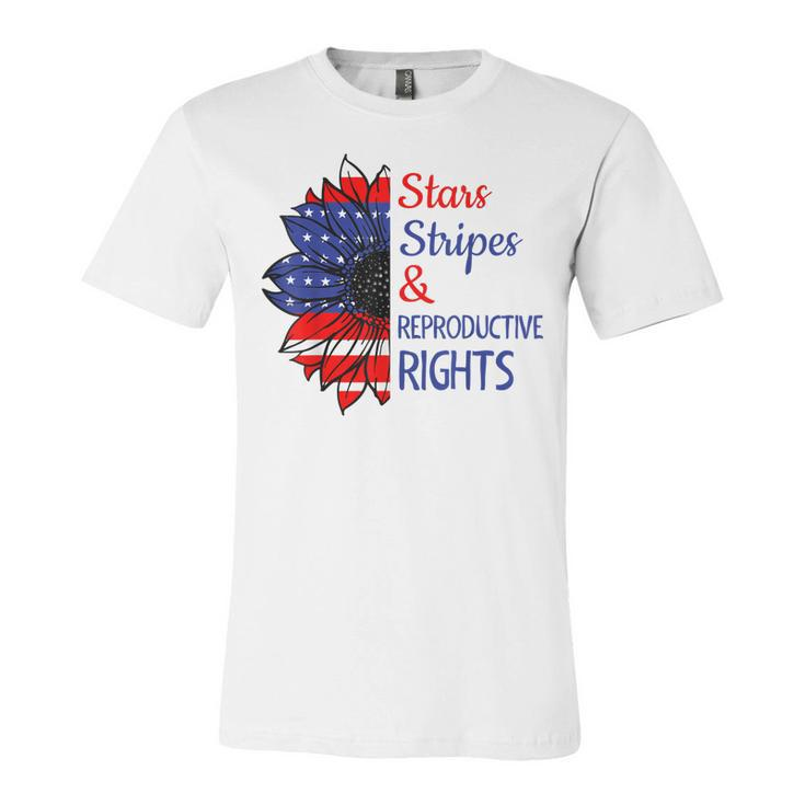 Stars Stripes Reproductive Rights American Flag 4Th Of July  V7 Unisex Jersey Short Sleeve Crewneck Tshirt