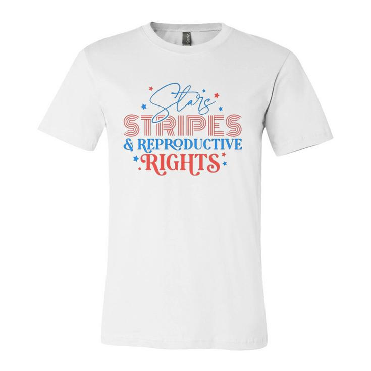 Stars Stripes Reproductive Rights Patriotic 4Th Of July 1973 Protect Roe Pro Choice Jersey T-Shirt