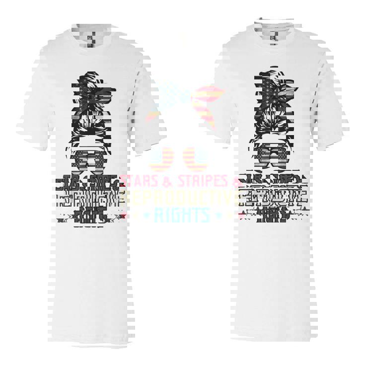 Stars Stripes Reproductive Rights Patriotic 4Th Of July  V5 Unisex Jersey Short Sleeve Crewneck Tshirt