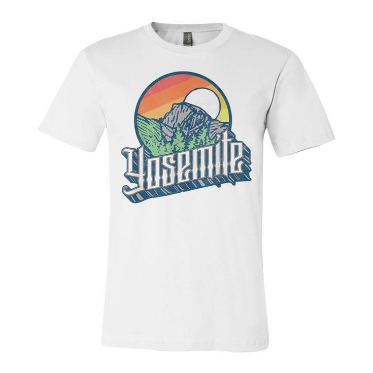 Vintage Yosemite National Park Half Dome Retro Graphic  Unisex Jersey Short Sleeve Crewneck Tshirt
