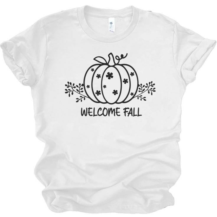 Welcome Fall Sweater Weather Season Men Women T-shirt Unisex Jersey Short Sleeve Crewneck Tee