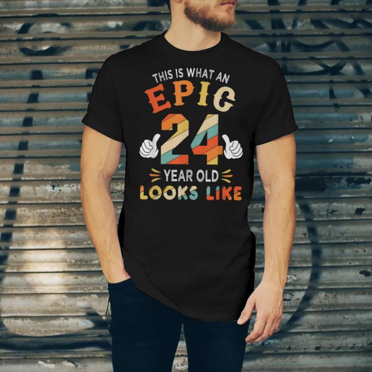 24Th Birthday Gifts For 24 Years Old Epic Looks Like Unisex Jersey Short Sleeve Crewneck Tshirt
