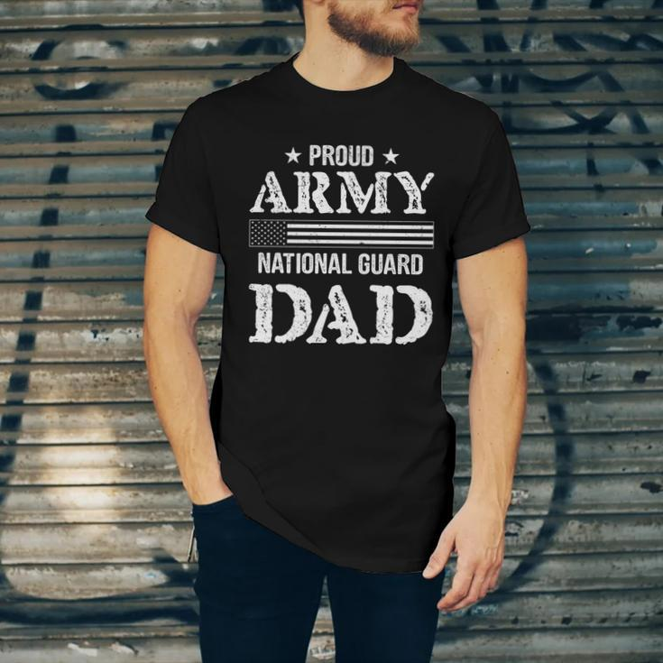 Army National Guard Dad Cool Gift U S Military Funny Gift Cool Gift Army Dad Gi Unisex Jersey Short Sleeve Crewneck Tshirt