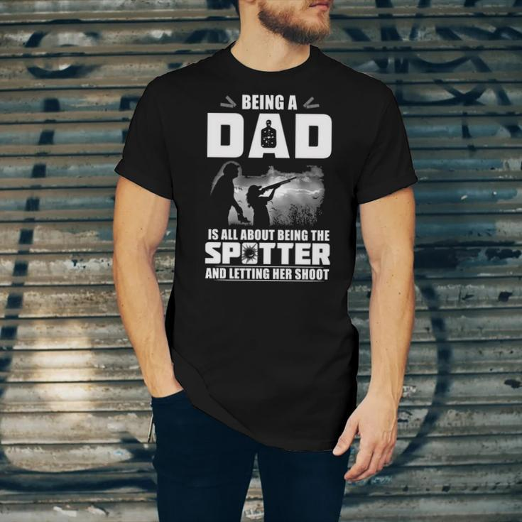 Being A Dad - Letting Her Shoot Unisex Jersey Short Sleeve Crewneck Tshirt