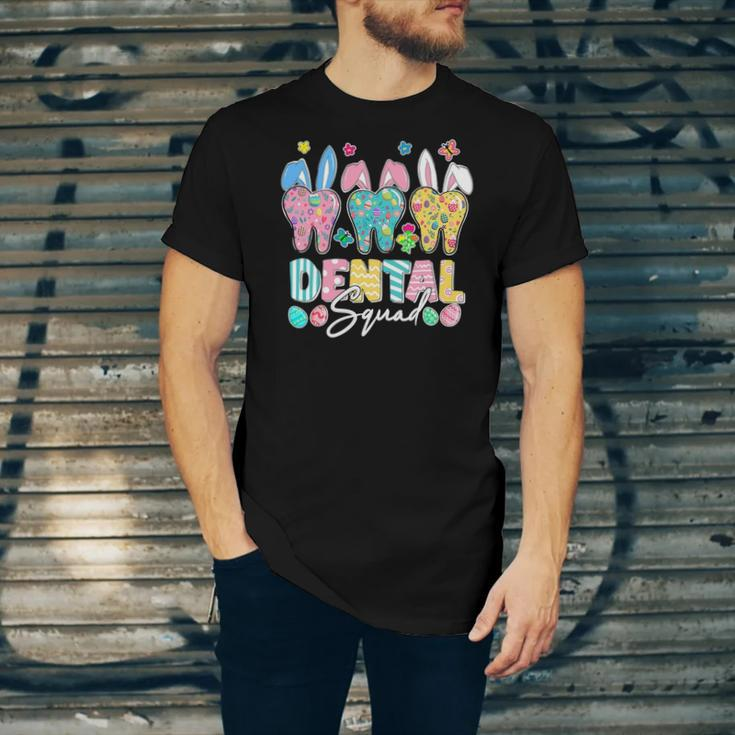 Bunny Ears Cute Tooth Dental Squad Dentist Easter Day Jersey T-Shirt