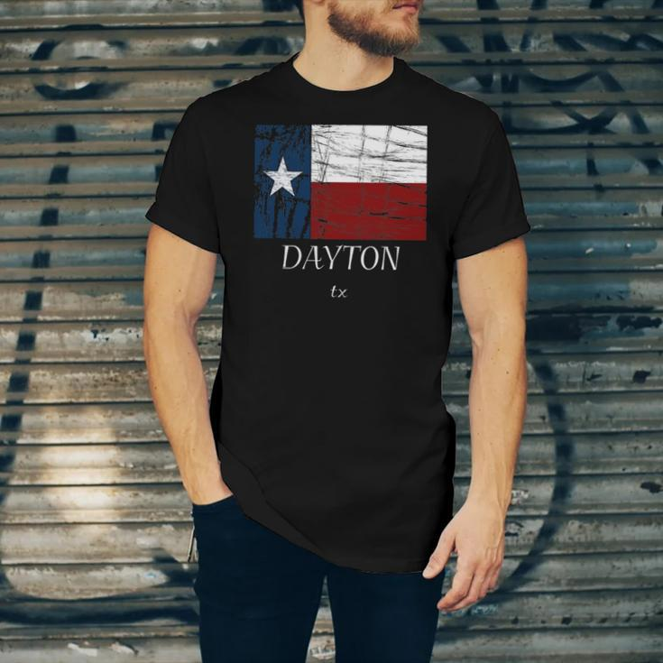 Dayton Tx Texas Flag City State Jersey T-Shirt
