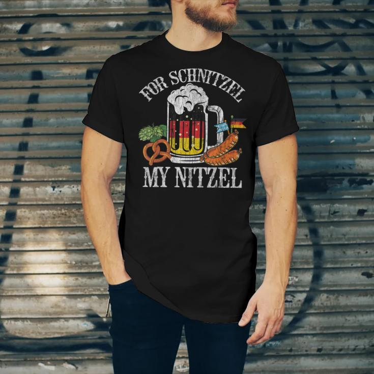 For Schnitzel My Nitzel Funny Oktoberfest German Beer Wurst Men Women T-shirt Unisex Jersey Short Sleeve Crewneck Tee