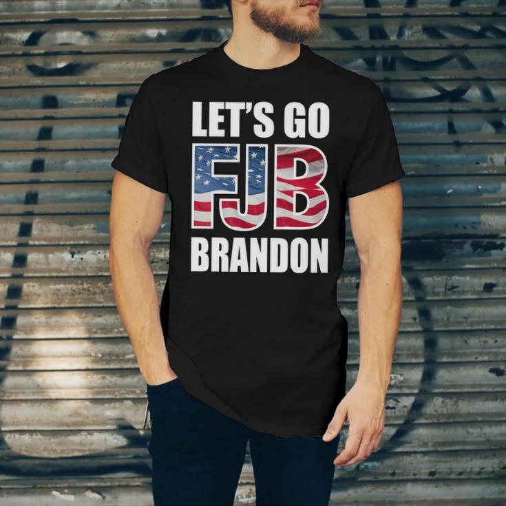 Funny Anti Biden Fjb Lets Go Brandon Fjb Flag Image Apparel Unisex Jersey Short Sleeve Crewneck Tshirt
