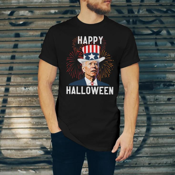 Funny Joe Biden Happy Halloween For Fourth Of July V2 Unisex Jersey Short Sleeve Crewneck Tshirt