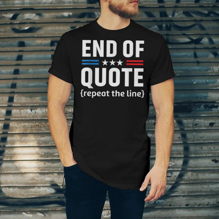 Funny Joe End Of Quote Repeat The Line V2 Unisex Jersey Short Sleeve Crewneck Tshirt