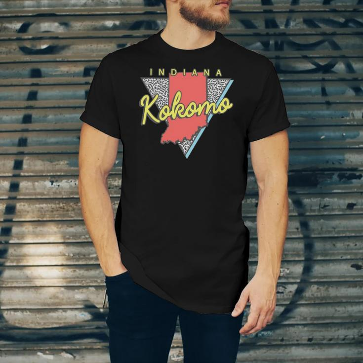 Kokomo Indiana Retro Triangle In City Jersey T-Shirt