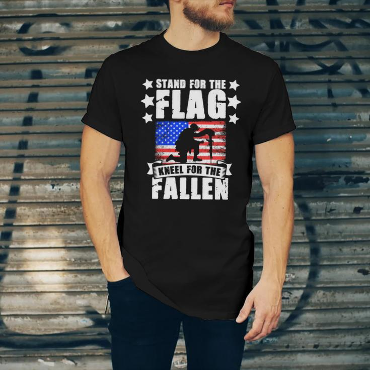 Military American Flag Soldier Veteran Day Memorial Day Gift Unisex Jersey Short Sleeve Crewneck Tshirt