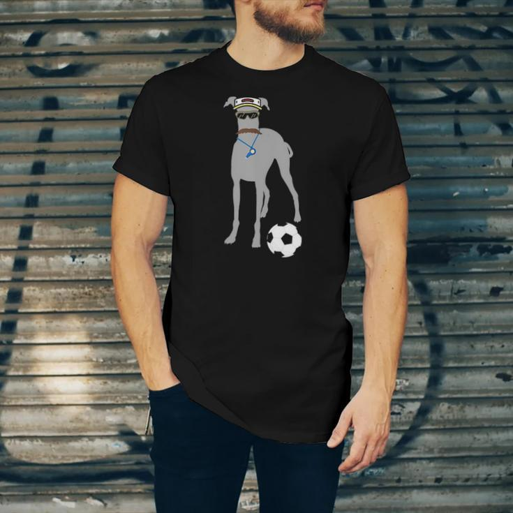 Soccer Idea Fans- Sporty Dog Coach Hound Jersey T-Shirt