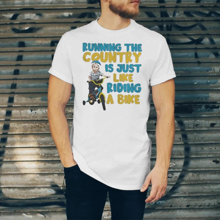 Joe Biden Running The Country Is Like Riding A Bike Jersey T-Shirt