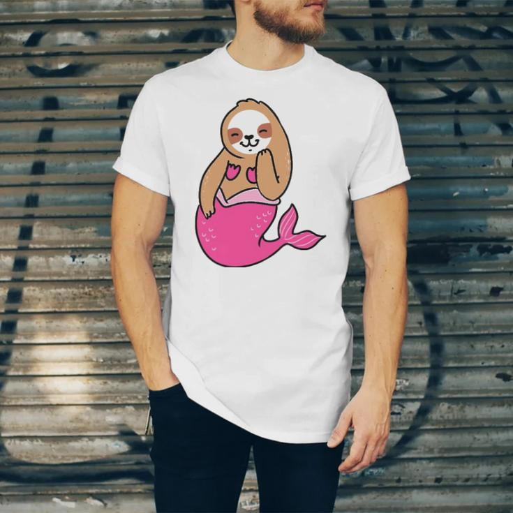Mermaid Sloth Cute Sloth Jersey T-Shirt