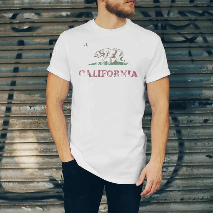 Retro California Republic Flag V2 Jersey T-Shirt