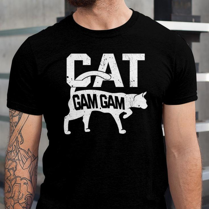 Cat Gam Gam Kitten Pet Owner Meow Jersey T-Shirt