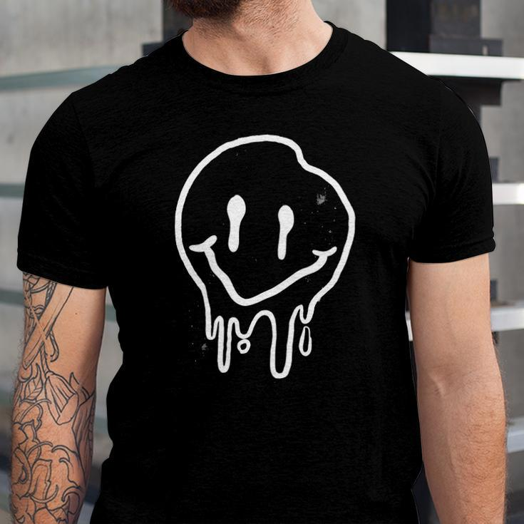Cool Melting Smiling Face Emojicon Melting Smile Jersey T-Shirt