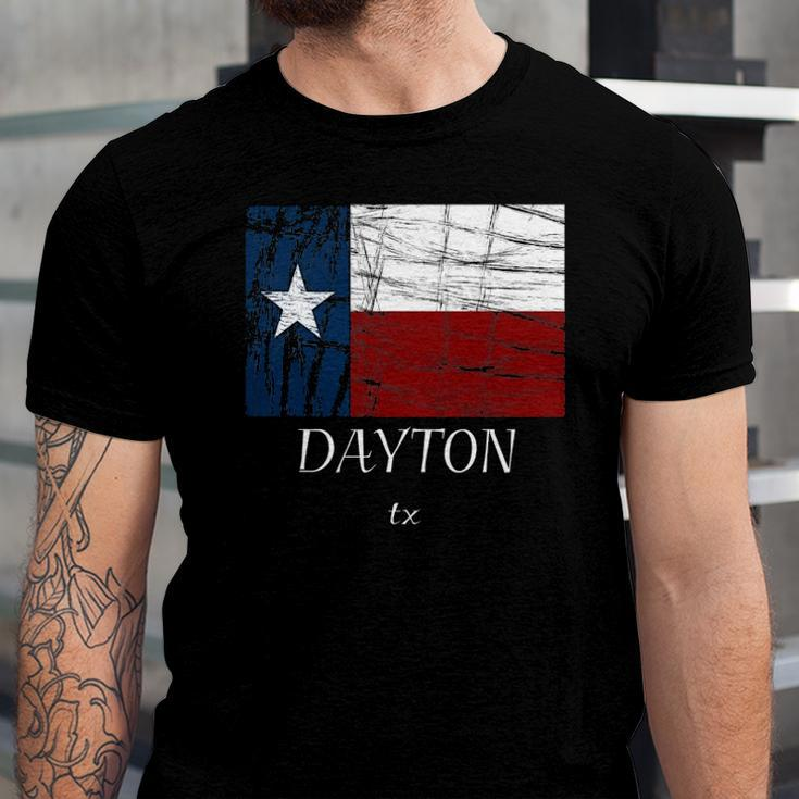 Dayton Tx Texas Flag City State Jersey T-Shirt
