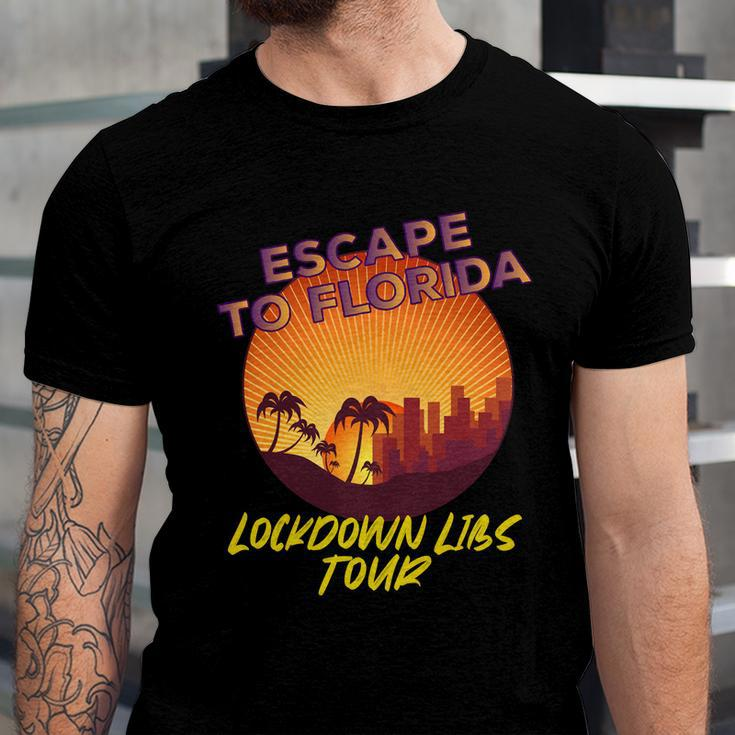 Desantis Escape To Florida Gift V4 Unisex Jersey Short Sleeve Crewneck Tshirt