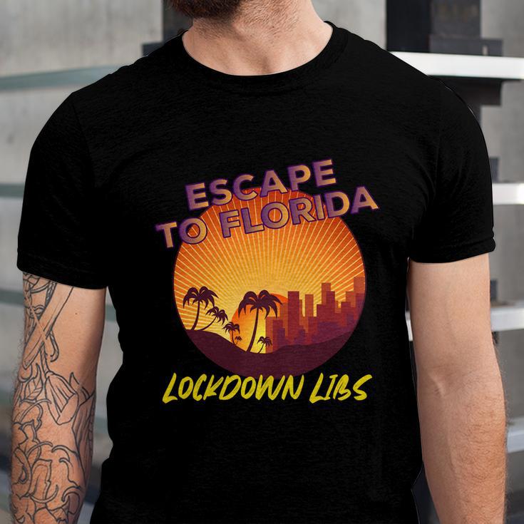 Desantis Escape To Florida Great Gift V2 Unisex Jersey Short Sleeve Crewneck Tshirt