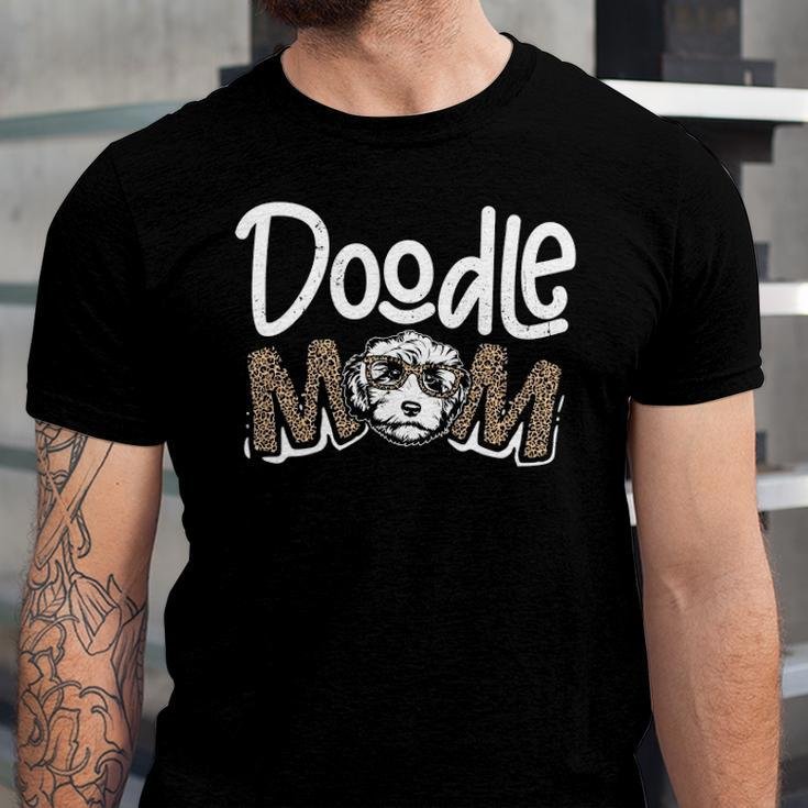 Doodle Mom Leopard Goldendoodle Mom Jersey T-Shirt