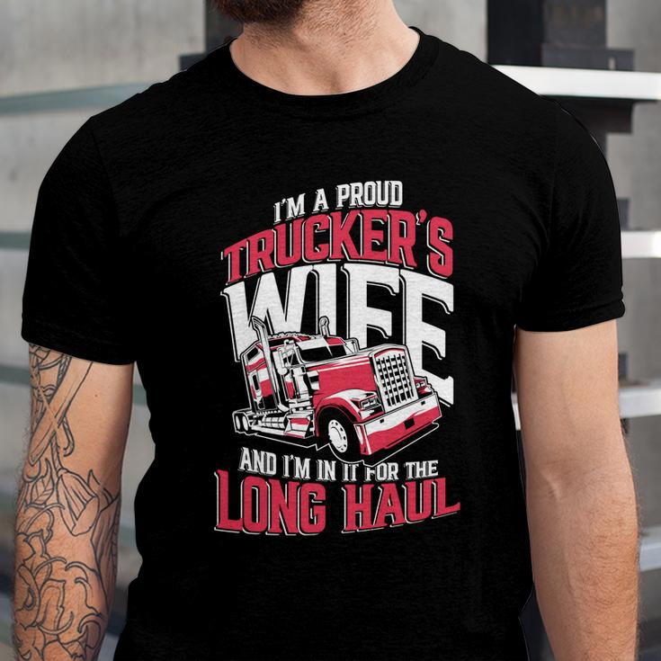 Drop Loads Gift Trucker Semi Truck Driver Big Rig Trucking Cute Gift Unisex Jersey Short Sleeve Crewneck Tshirt