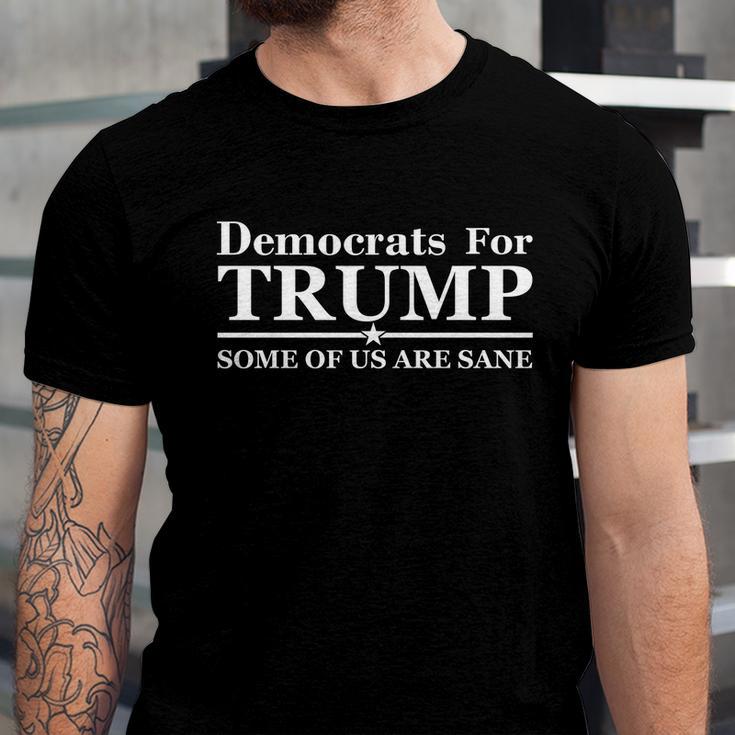 Funny Anti Biden Democrats For Trump Some Of Us Are Sane Unisex Jersey Short Sleeve Crewneck Tshirt