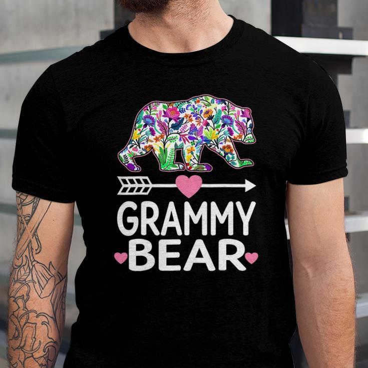 Grammy Bear Floral Matching Outfits Jersey T-Shirt