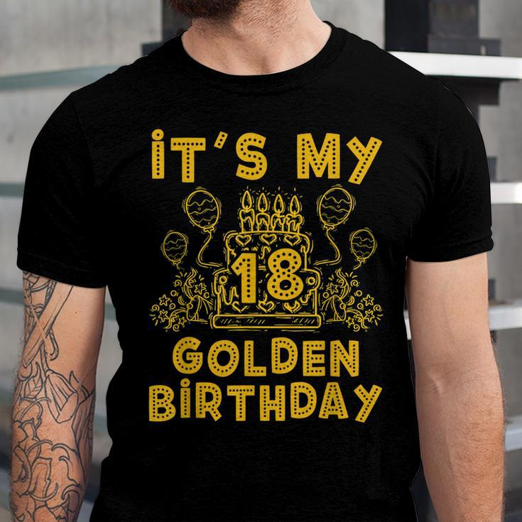 Its My Golden Birthday 18Th Birthday Unisex Jersey Short Sleeve Crewneck Tshirt