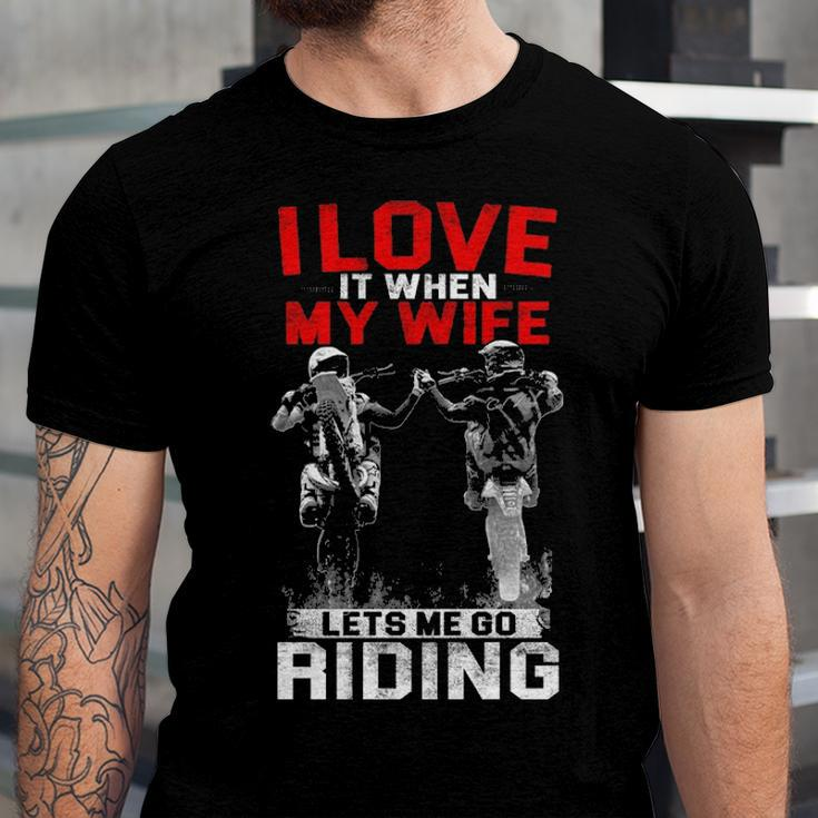 Motocross - I Love My Wife Unisex Jersey Short Sleeve Crewneck Tshirt