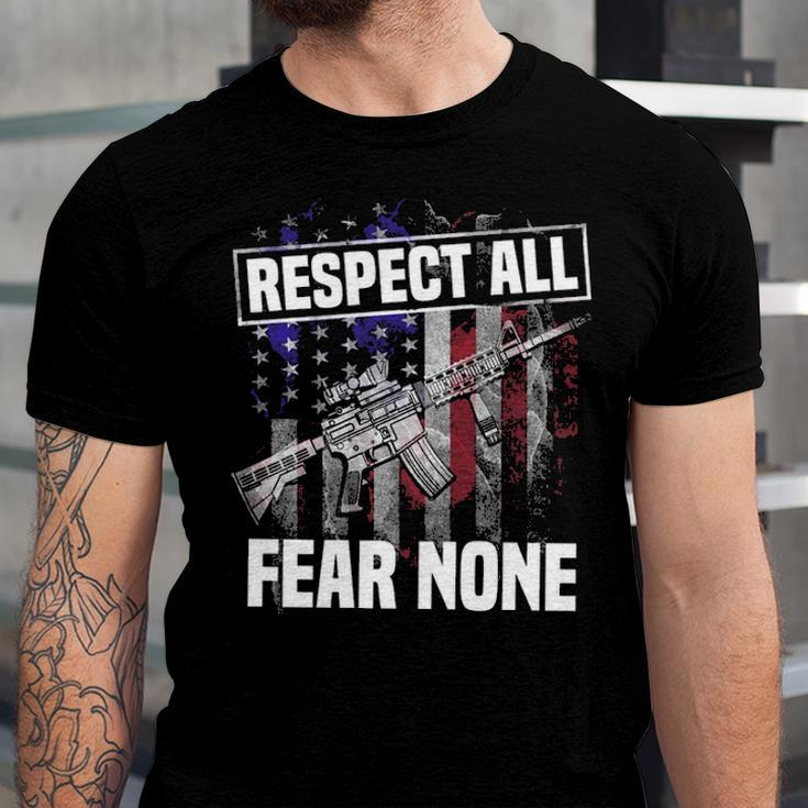 Respect All Fear Unisex Jersey Short Sleeve Crewneck Tshirt