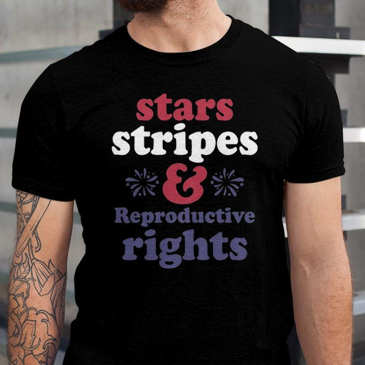 Stars Stripes Reproductive Rights Patriotic 4Th Of July Fireworks Jersey T-Shirt