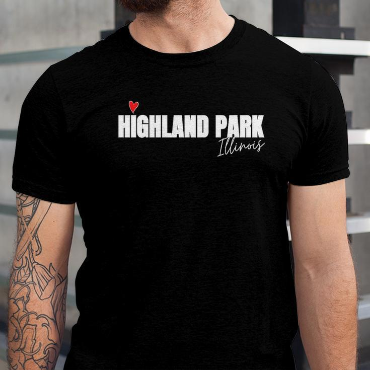 Strong Chicago Highland Park Illinois Shooting Unisex Jersey Short Sleeve Crewneck Tshirt