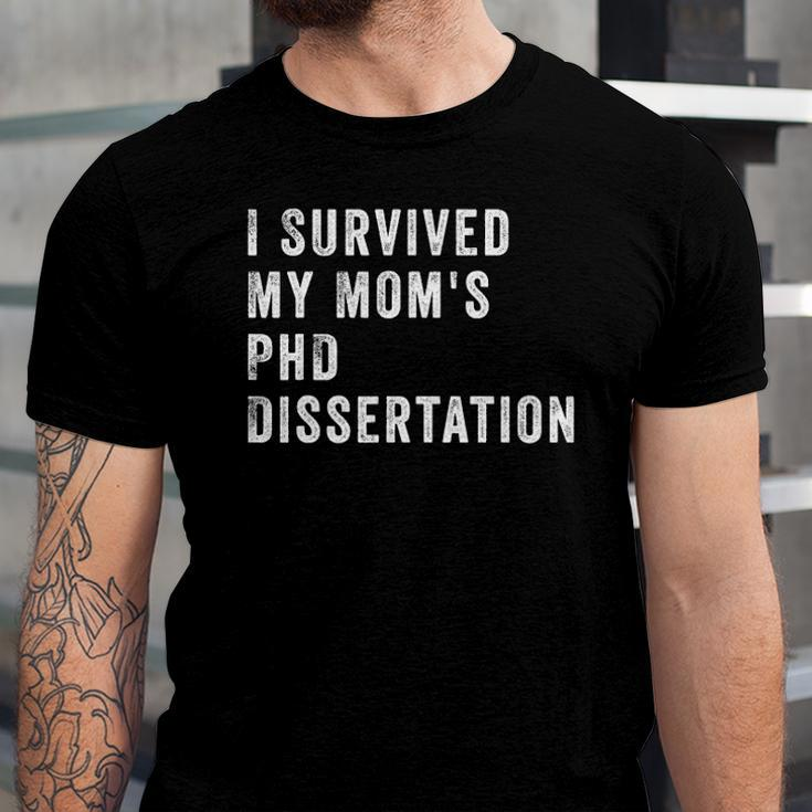 I Survived My Mom&8217S Phd Dissertation Jersey T-Shirt