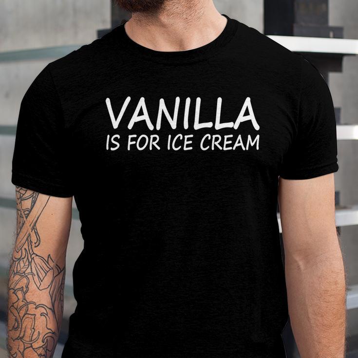 Vanilla Is For Ice Cream Unisex Jersey Short Sleeve Crewneck Tshirt