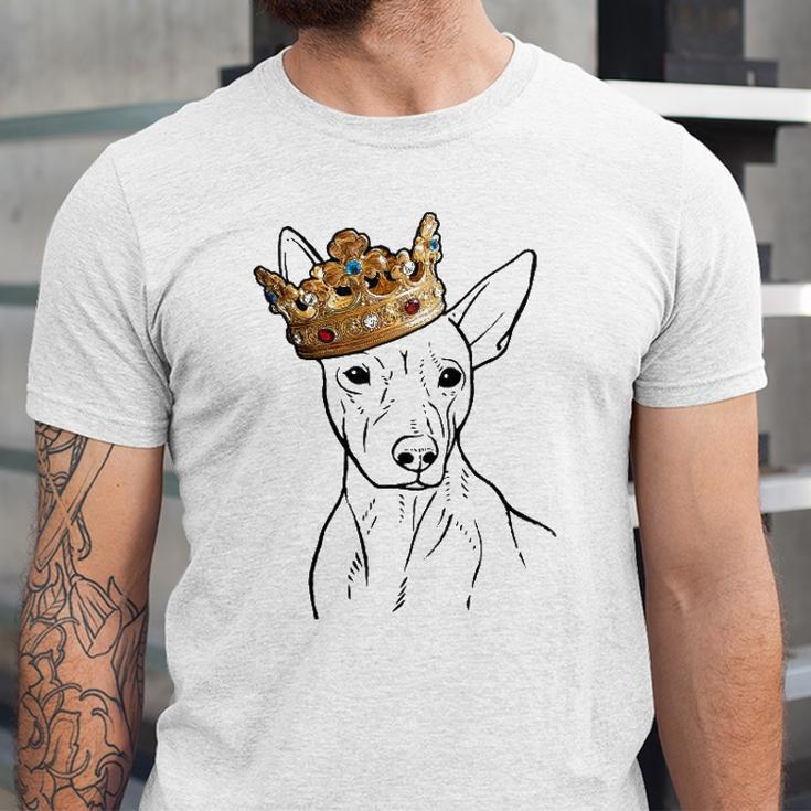 American Hairless Terrier Dog Wearing Crown Jersey T-Shirt