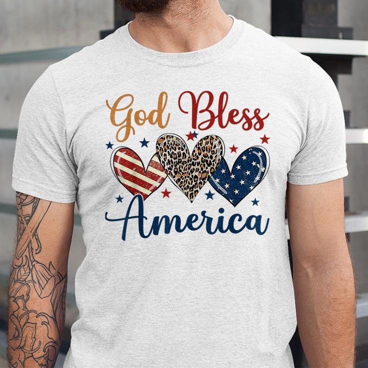 God Bless America Patriotic 4Th Of July American Christians Unisex Jersey Short Sleeve Crewneck Tshirt