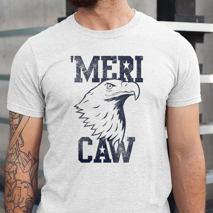 Meri Caw Eagle Head Graphic 4Th Of July Jersey T-Shirt