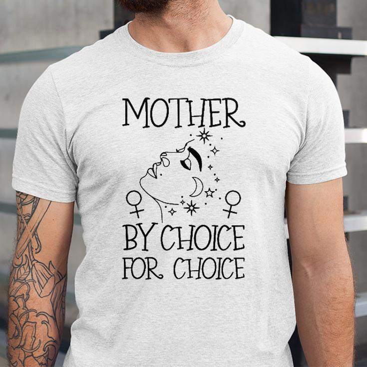 Mother By Choice For Choice Reproductive Rights Abstract Face Stars And Moon Jersey T-Shirt