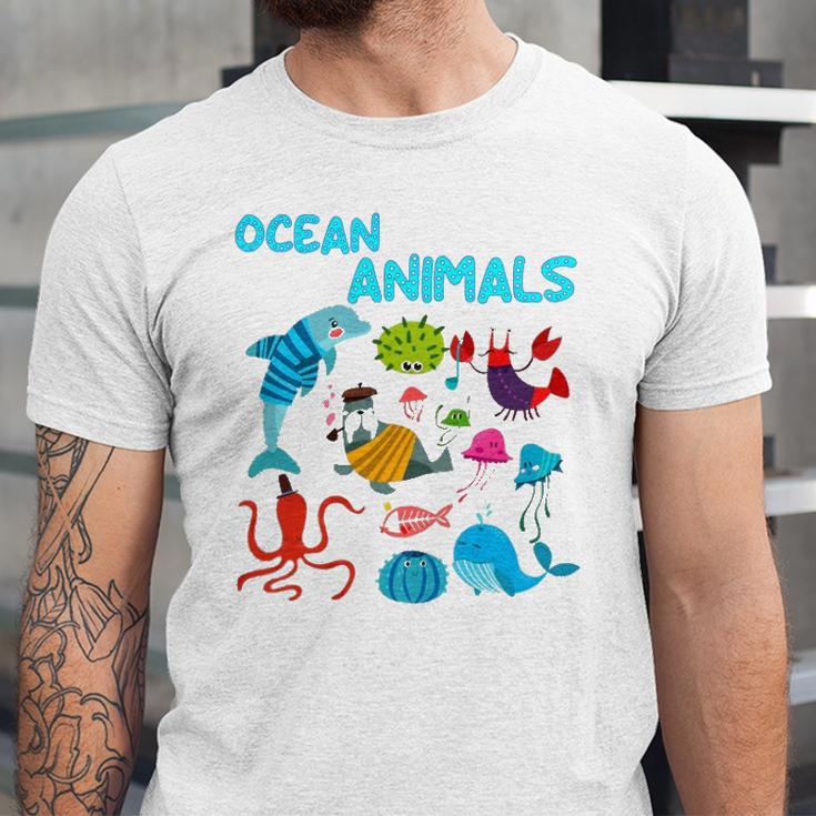Ocean Animals Marine Creatures Under The Sea Jersey T-Shirt